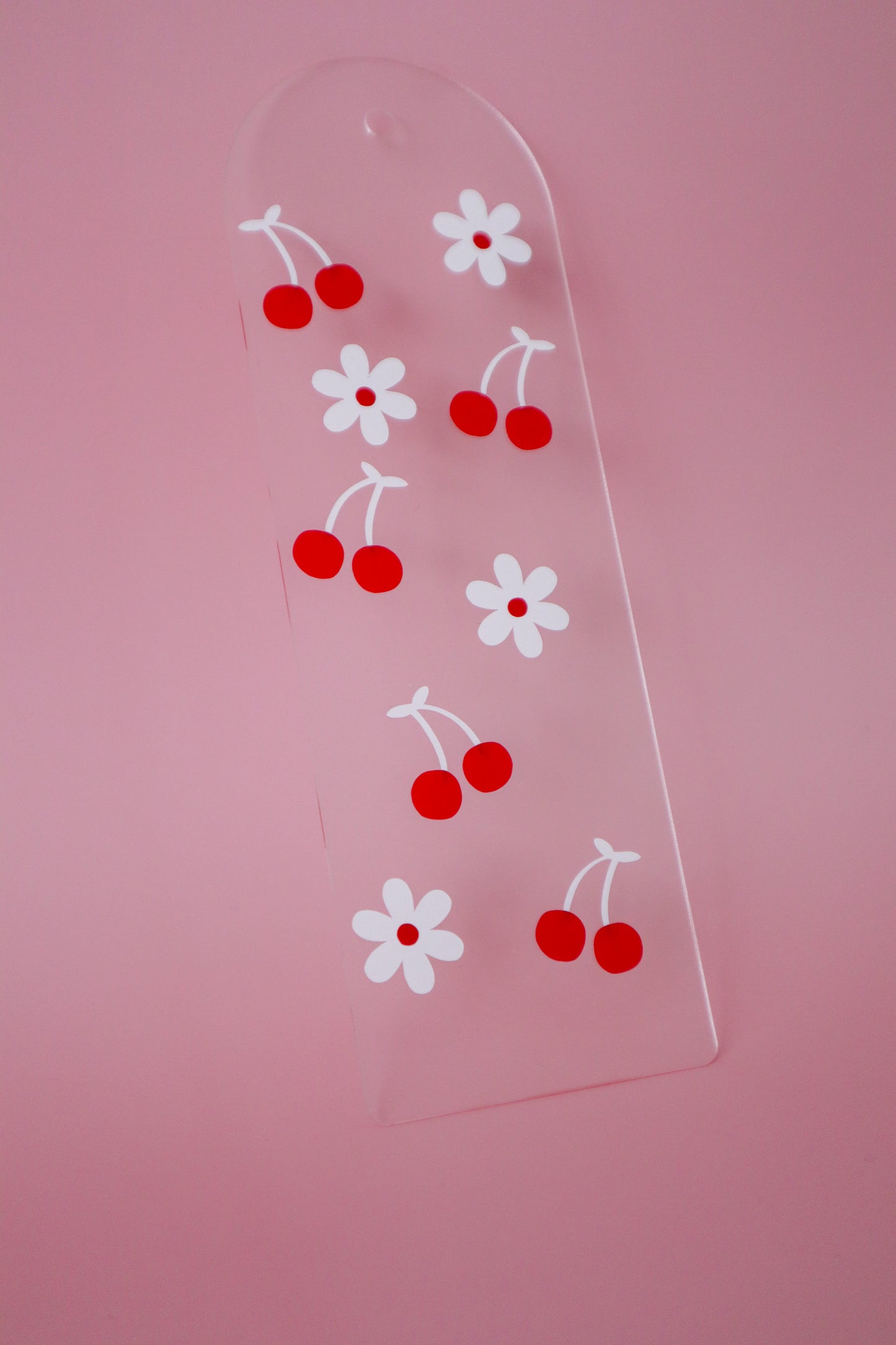 Cherries & Daisies Acrylic Bookmark