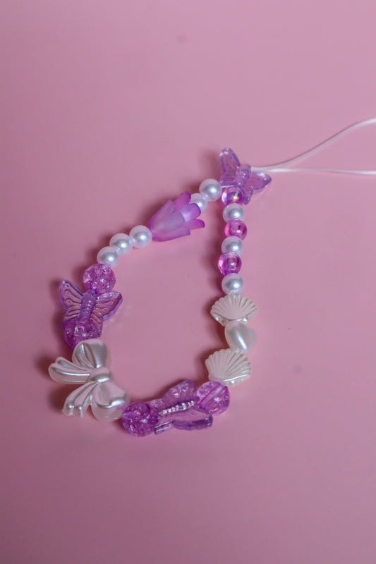 Purple & Pearl Book charm