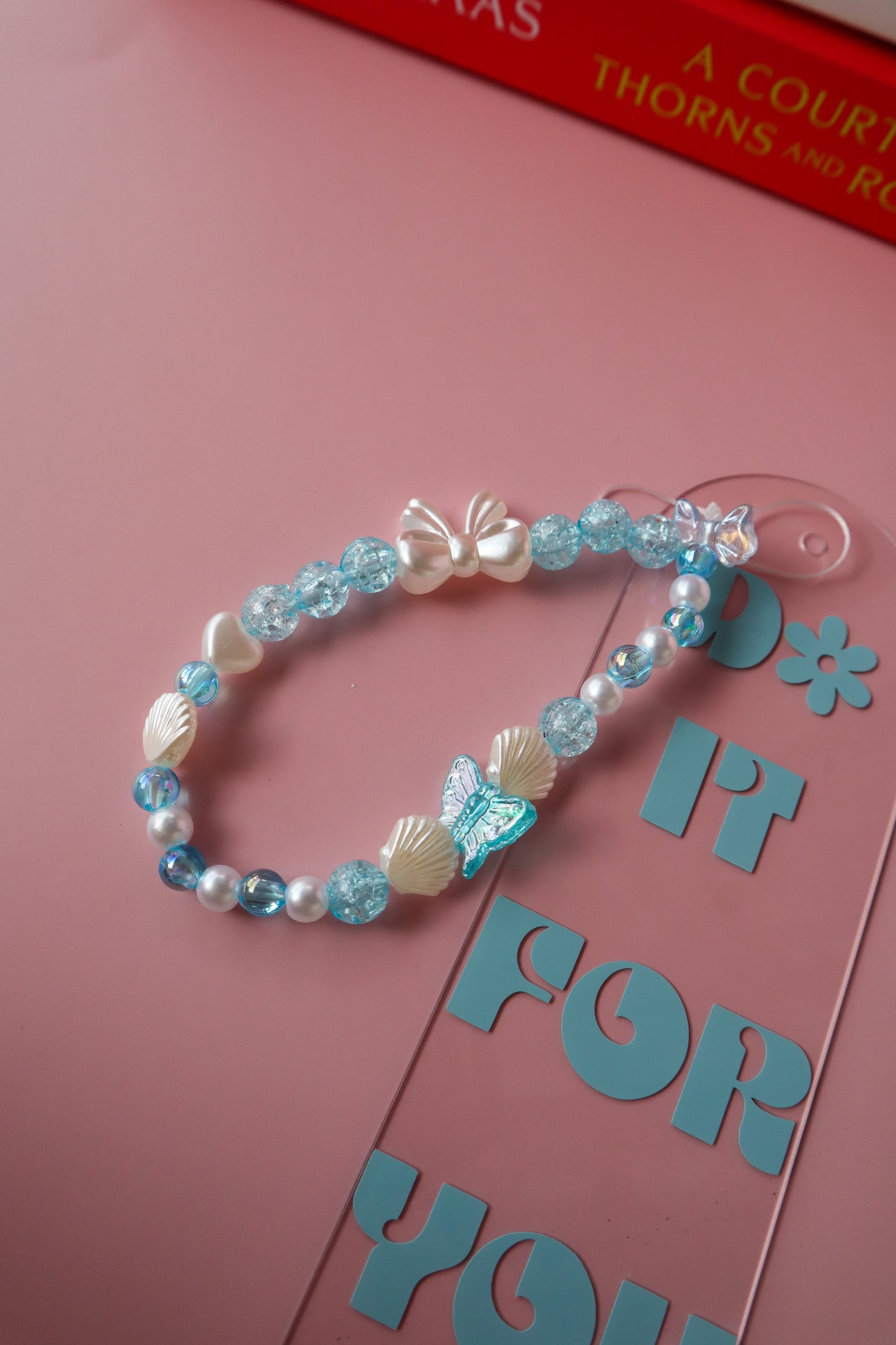 Blue Belle Book Charm